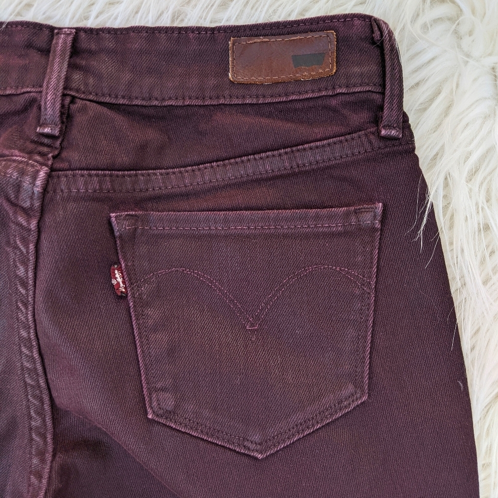 🍷LEVIS Demi Curve Modern Rise CoatedSkinny Jean🍷